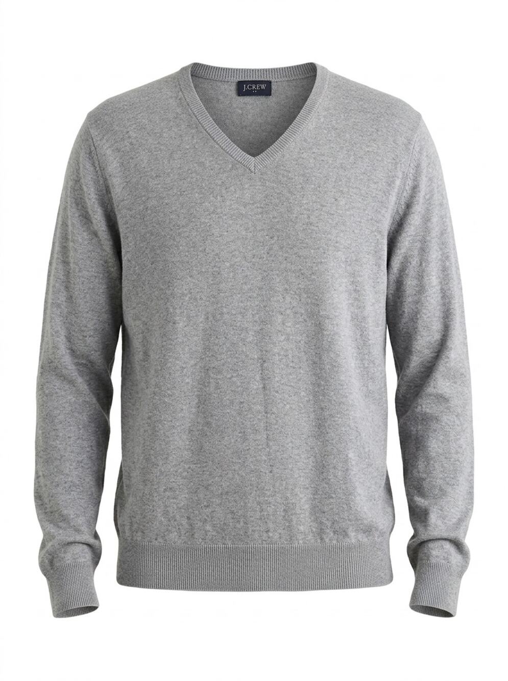 J.Crew V-Neck Pullover Knit Sweater Solid Long Sleeve Women See Measurement